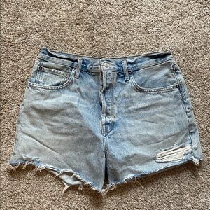 AGOLDE Riley high rise denim Women's Shorts